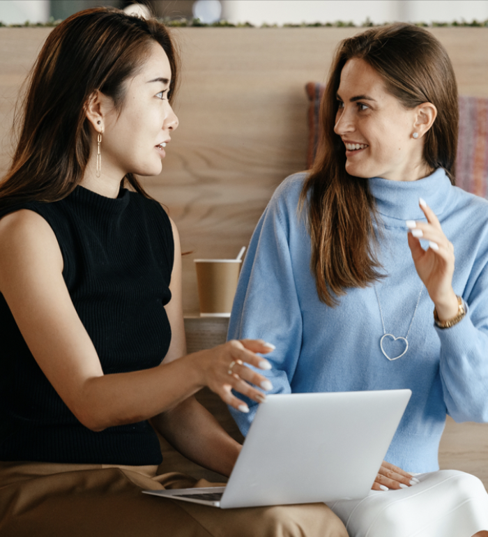 Two-women-chatting